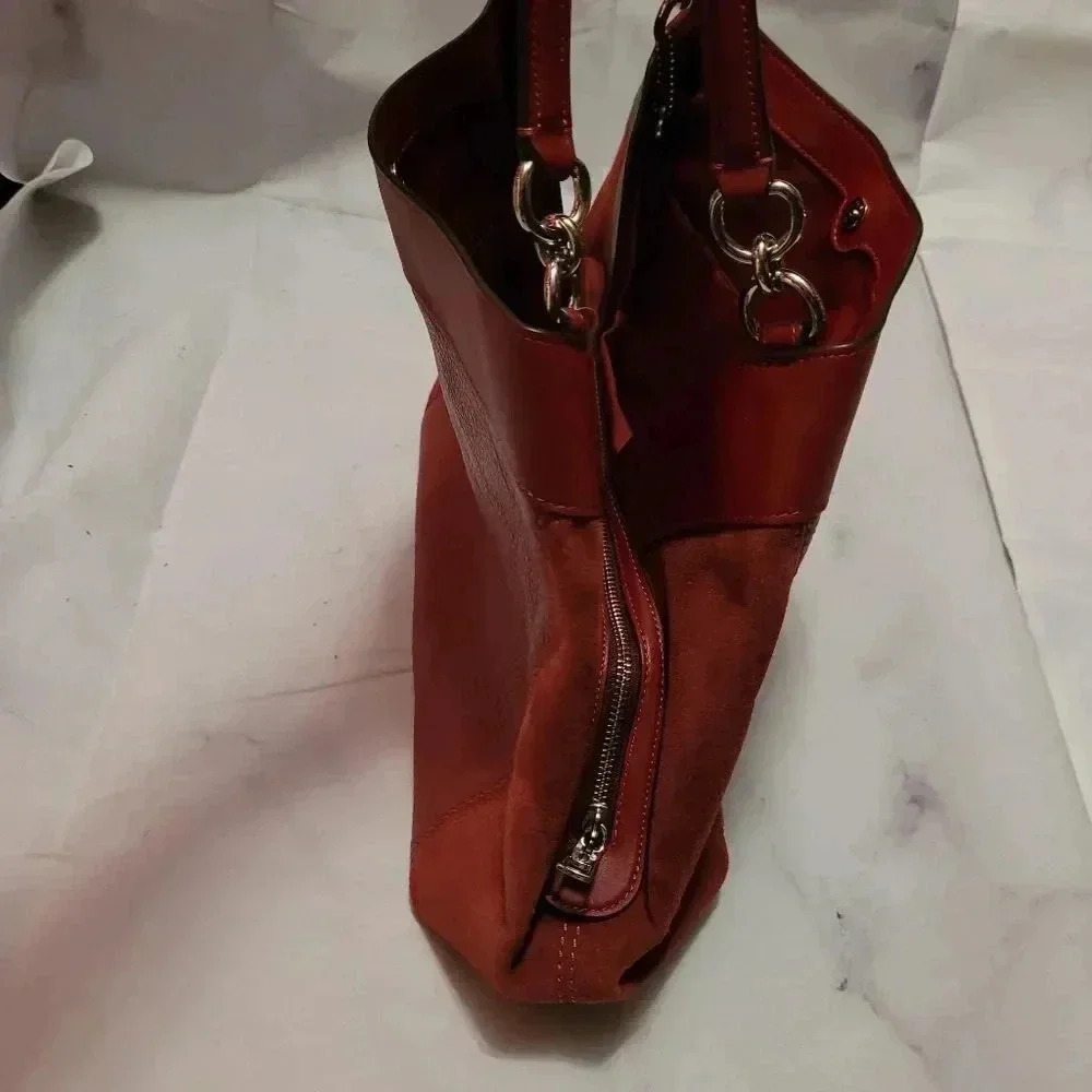 NEW, ‎COACH brand,  Red Wine/burgandy color,  shoudler bag - Picture 11 of 16